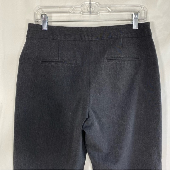 Nicole Miller Charcoal Gray Flat Front Career Office Pants - Picture 4 of 6